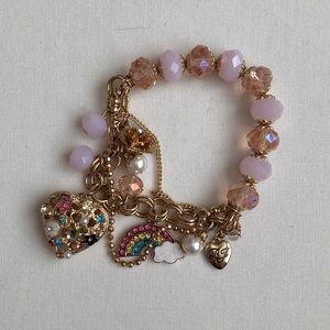 Betsey Johnson Rainbow Charm Bangle
